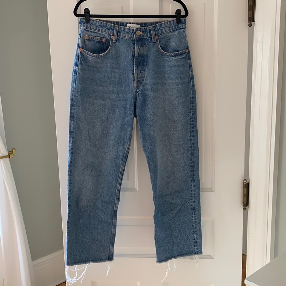 zara straight leg jeans